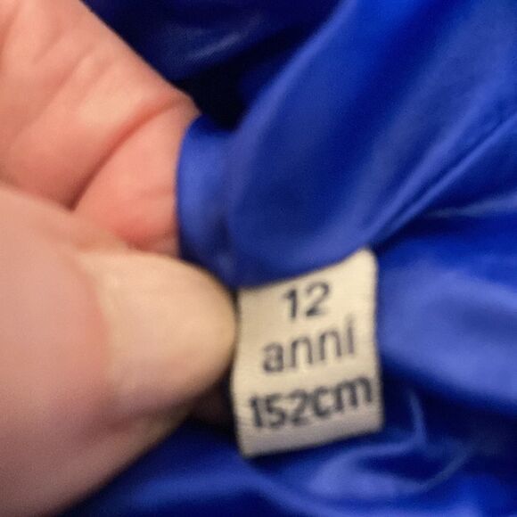 Moncler Kids Maya Quilted Hooded Down jacket. Cobalt Blue. Size 12 unisex. - Picture 8 of 11